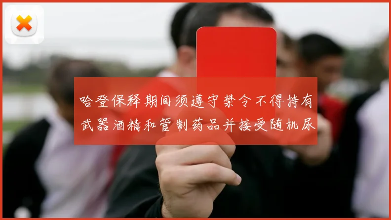 哈登保释期间须遵守禁令不得持有武器酒精和管制药品并接受随机尿检